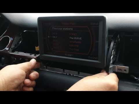 How to Remove Navigation Display from 2004 Audi A8 for Repair.