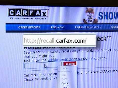 how to check for a recall on a vehicle