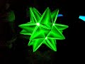 Origami illuminato con neon a tempo di musica