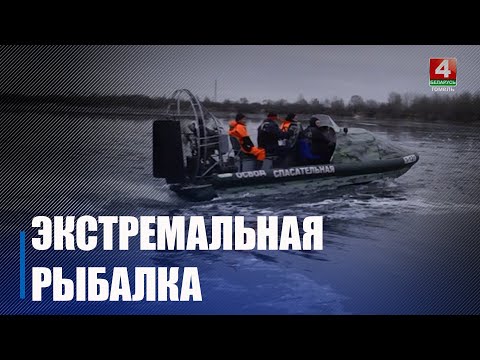 Бойцы ОСВОДа вновь спасли провалившегося под лёд рыбака на Гомельщине видео