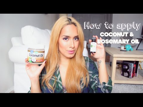 how to apply coconut oil to hair