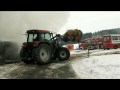 Scheunenbrand - Feuerwehr kämpft gegen Feuer und Eis