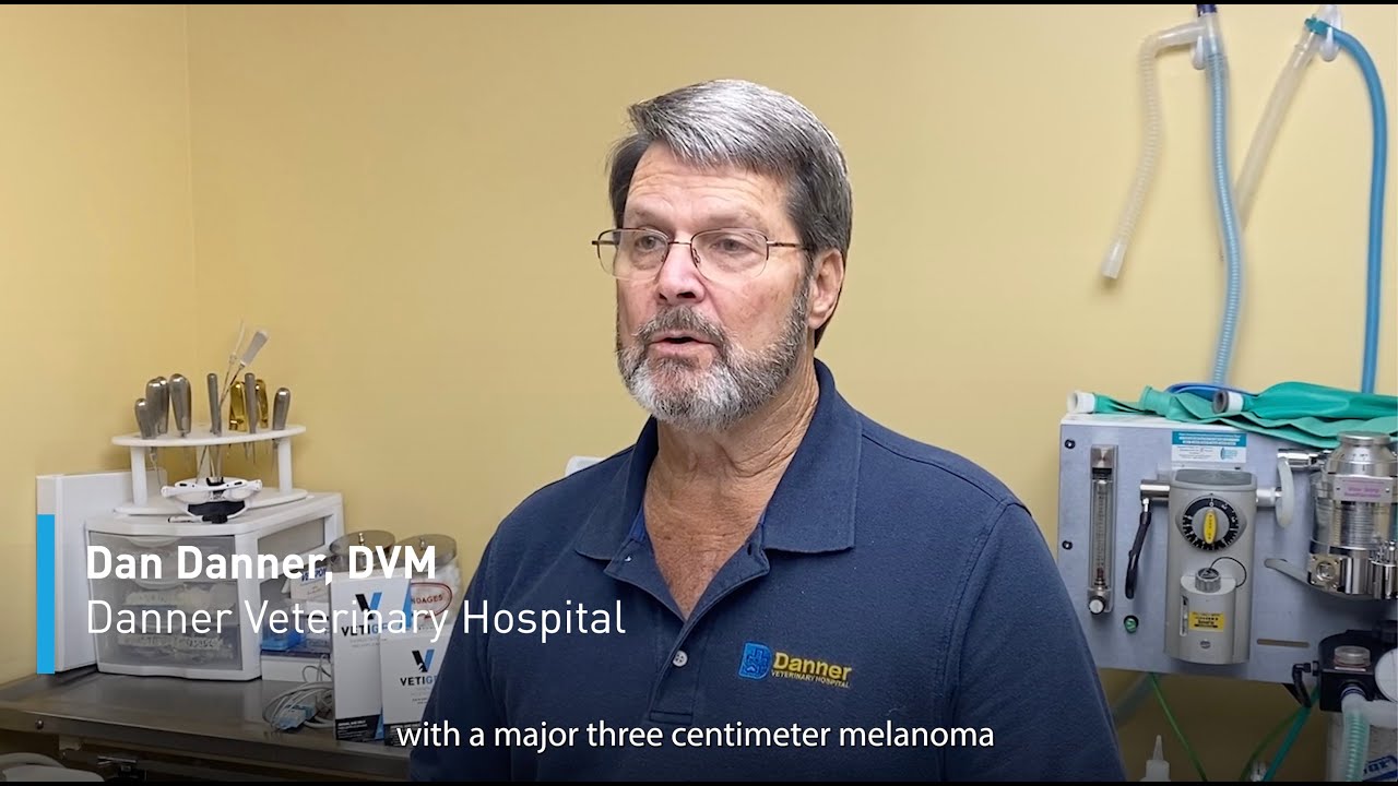 Dan Danner, DVM, talks about his experience using VETIGEL on a patient with melanoma.