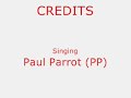paul parrot, an african grey, sings the entire alabama fight song
follow along with paul parrot's words below:
