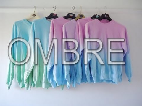 how to dye ombre fabric