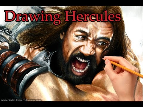 how to draw dwayne johnson