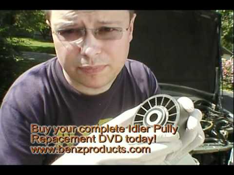 Mercedes Benz Belt Idler Pully Service Repair DVD 300D 190D 300SD w/ Flat belt BenzProducts.com