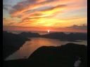 Solnedgang ved Ystetind i Vestnes Romsdal