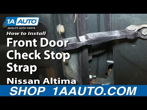 How To Install Replace Front Door Check Stop Strap 2002-06 Nissan Altima