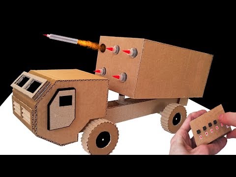 How to Make RC Rocket Launcher Truck from Cardboard