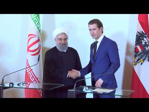 Statements von Bundeskanzler Sebastian Kurz und dem iranischen Prsidenten Hassan Rouhani