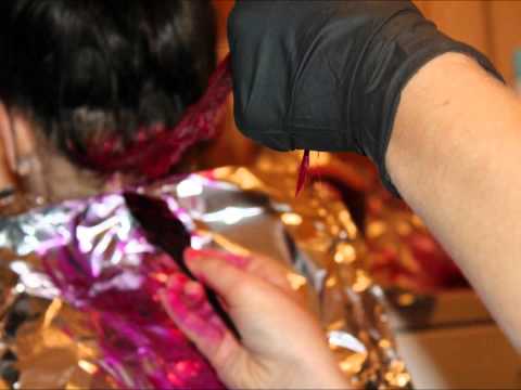 how to dye one strip of hair