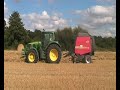 JOHN-DEERE 6820 + round baler VICON 2190 JOHN-DEERE 6820 + round baler VICON 2190