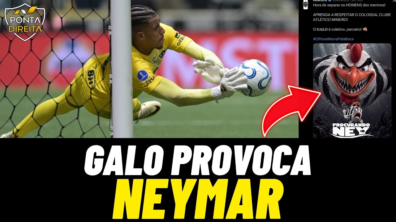 Procurando Ney: Atlético Mineiro vence o Santos nos pênaltis e provoca Neymar