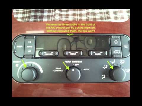 Fix/Replace Chrysler Town & Country A/C control backlight bulbs