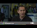 Nice android interview with funny photo bomb.
