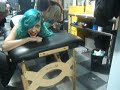 getting tattoo\