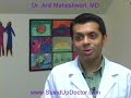 Dr. Maheshwari giving a humorous presentation about wellness