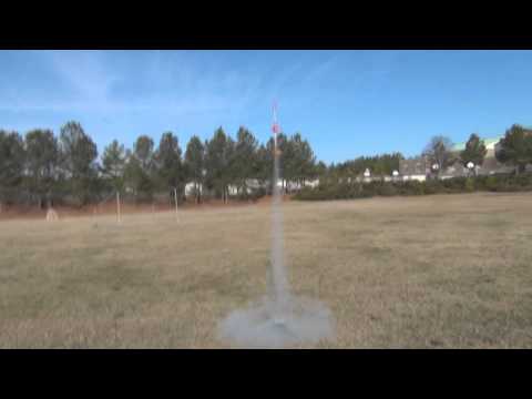 Maddy's Model Rocket 1st flight