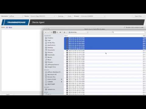how to sync training peaks with garmin connect