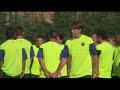 Primer entrenamiento del FC Barcelona