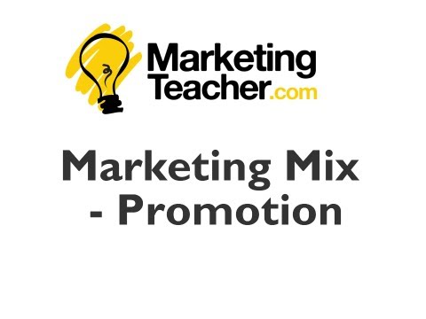 Promotion (marketing) - This screen-capture video lesson considers promotion as part of the marketing mix.