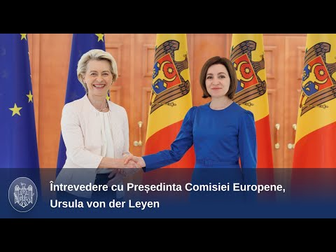Глава государства на встрече с Председателем Еврокомиссии Урсулой фон дер Ляйен: «Будущее Молдовы — в Евросоюзе»