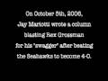 Jay Mariotti Misquotes Rex Grossman