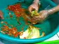 kimchi making kimchi making