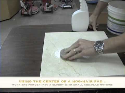 how to get rid of etching on marble