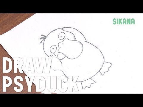 how to draw psyduck