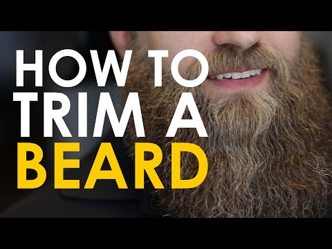 how to trim beard