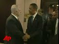 Raw Video: Obama Meets With Israeli Leaders Raw Video: Obama Meets With Israeli Leaders