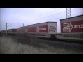 Güterzüge am 28.12.2011 bei Steinach auf der Bahnstrecke Würzburg - Ansbach Teil 1
