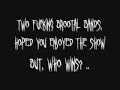 read bitches: the clips that are showed in this video are my favorite parts of their songs, so stop bitching about how i make one look better than the other one, if you gonna say ss is better or carnifex is better, you should atleast own their albums, so stfu and keep listening deathcore.