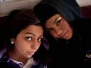 Tefany y burraa sacando foto
