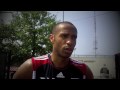 a snapshot of thierry henry's first practice with red bull new york on july 16th, 2010.