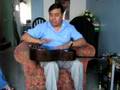 Vicente Valladares imitando a los garifunas