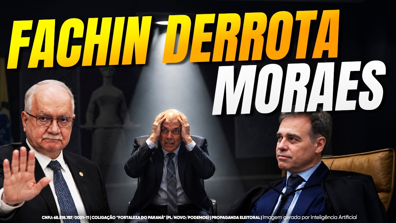 Fachin Derrota Moraes e o Deixa Sozinho no Julgamento!