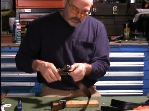 how to open a hole in a belt