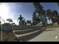 Skating the Hollenbeck skate spot with a re-sprained right ankle