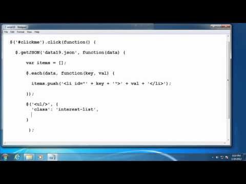how to read json data in jquery