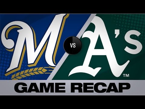 Video: Chapman's HR in 8th powers A's past Brewers | Brewers-Athletics Game Highlights 8/1/19