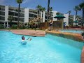 Kid leaps to his dad at Port Royal pool at Port Aransas Texas Kid leaps to his dad at Port Royal pool at Port Aransas Texas