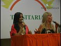Entrevista con Norkys Batista y Camila Canabal en el salon de prensa C.C Las Trinitarias