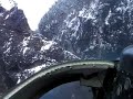 206 Jet Ranger Helicopter flying fast and nap through canyon