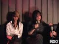Dir en grey RooTV - Shinya and Kaoru Interview.
