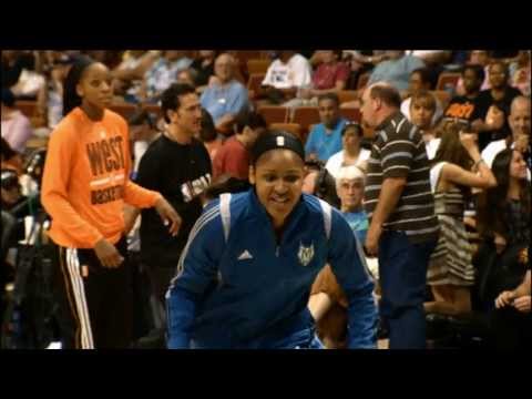dunkfest - Glory Johnson, Candace Parker, and Maya Moore all show off their high-flying dunk skills before the 2013 WNBA All-Star Game!