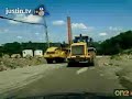 pilotcar.tv - Following a 966H CAT frontend loader out of a jobsite after d