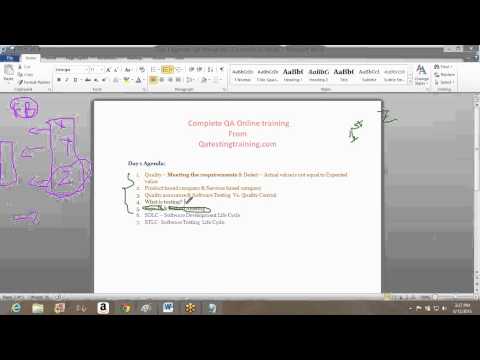 Vineela - QA Manual testing training videos Day 1 covers: 1. Quality -- Meeting the requirements & Defect -- Actual value is not equal to Expected value 2. Product bas...